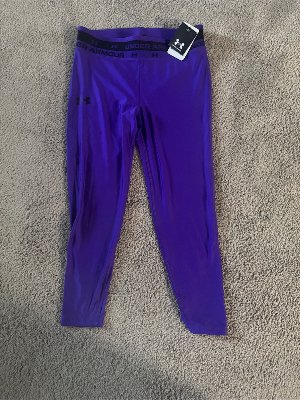 Under Armour Kids Purple Performance Capri new with tags